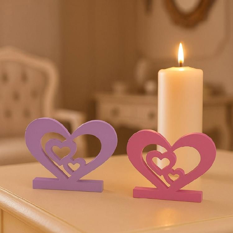 Hollow Out Heart Design Silicone Mold Professional Candle Holder Making Tool For Artistic Creations And Gifts