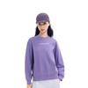 Li Ning Outdoor CF Soft Skin-Friendly Water-Resistant Loose Round Neck Sweatshirt Women Sweatshirt Mineral-Purple AWDW172-4