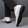 New Punched Loafers Business Leather Shoes Low Heeled Hiking Casual Shoes Hollow Out Breathable British Style Formal Oxford Shoe