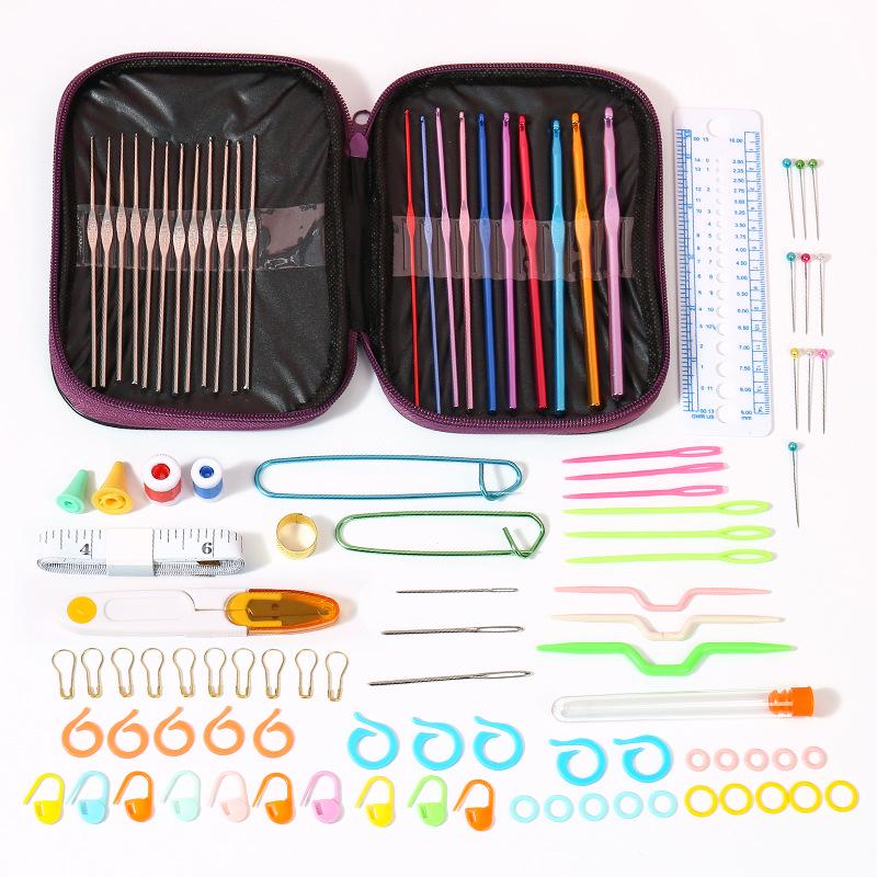 22-Piece Crochet Hook Set: Handmade DIY Sweater Knitting Kit