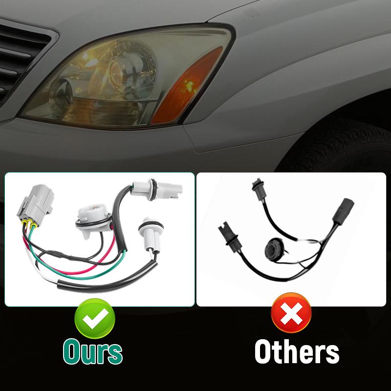 Front Headlamp Wire Harness 81125-6A240 For Lexus GX470 2003 2004 2005 2006 2007 2008 2009 811256A240 Headlight Wire Adater