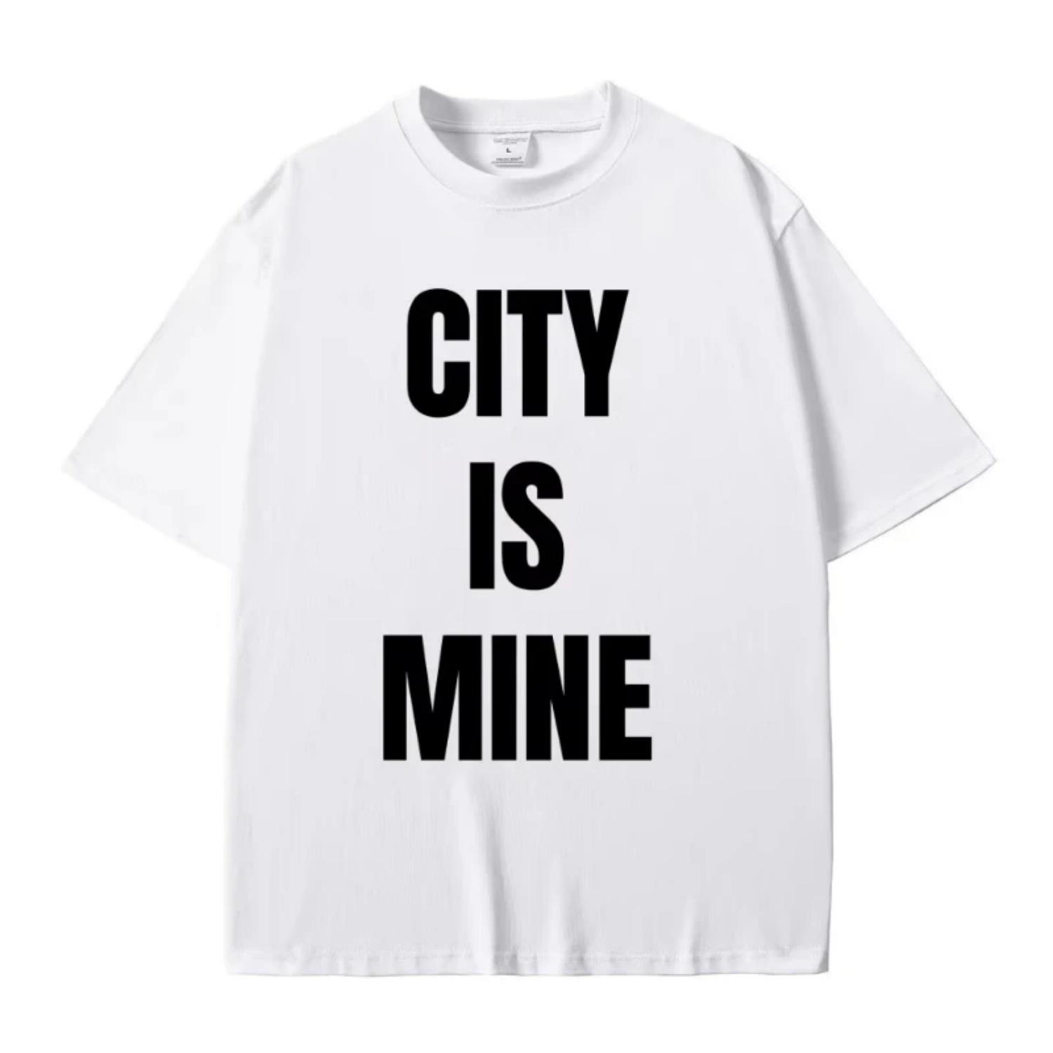 

Rapper Drake City Is Mine Letter Same Style Print T-shirt Men Women Hip Hop Fashion T Shirts Men s Casual Cotton Vintage T Shirt S чёрный