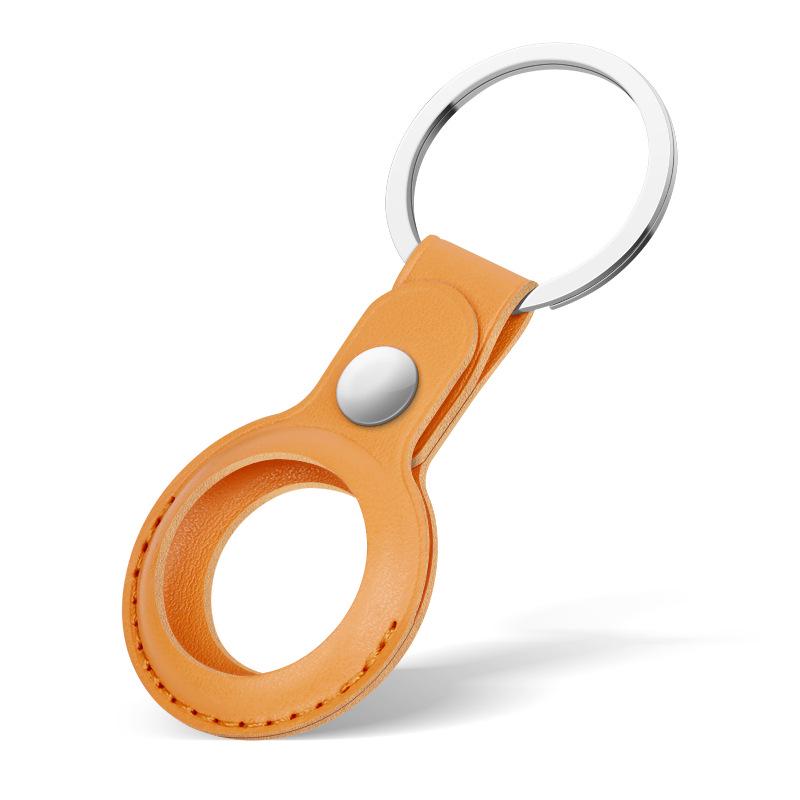 Clearance: Apple Airtag Leather Protective Case with Dual-hole Anti-lost Shell.