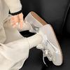 Pink Retro Flat-bottomed Ballet Style Moral Training Shoes Women's 2025 New Spring Versatile Skirt Casual Forrest Gump Board Shoes