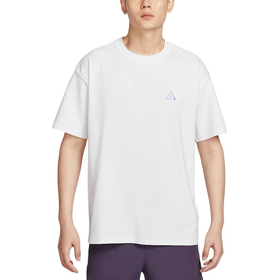 Nike ACG Outdoor Moisture-Wicking Comfortable Soft Letter Quick-Dry Short Sleeve T-Shirt Men Tops Mountain-White IF0371121