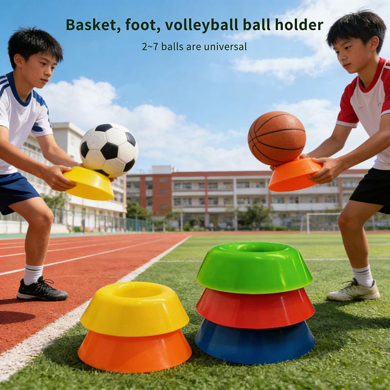 1/5Pcs Heavy Duty Plastic Sphere Display Rack Versatile Ball Holder For Basketball Football Volleyball Bowling Soccer Sports