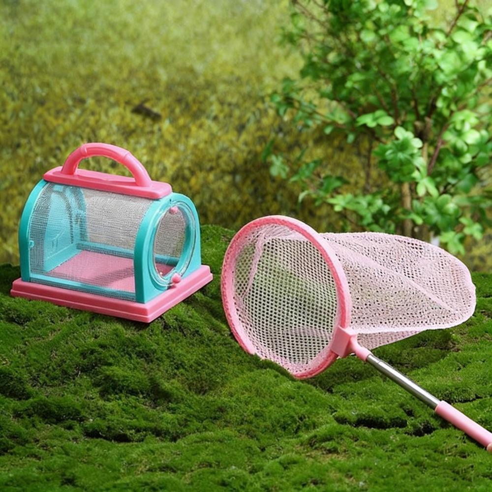 Insect Observation Box Net Bag Insects Trap Magnifying Glass Forceps Insect Collectors Cages Butterfly Observation Pet Products