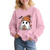 Children's Fashion Loose-fitting Casual Halloween Long-sleeved Printed Round Neck Sweatshirt