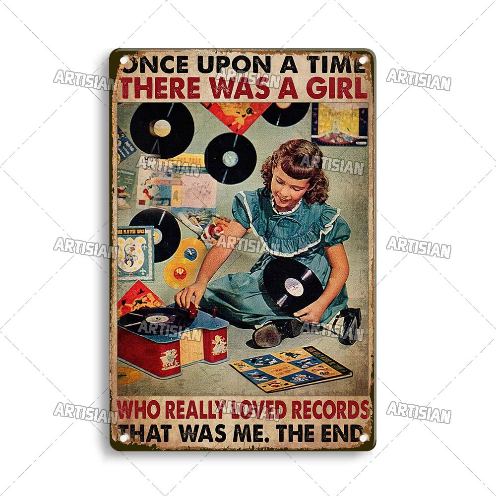 Artisian Music Metallschild Vinyl Blechposter Instrument Dekorative Platte Wanddeko Garage Bar Pub Club Hotel Café Küche Zuhause