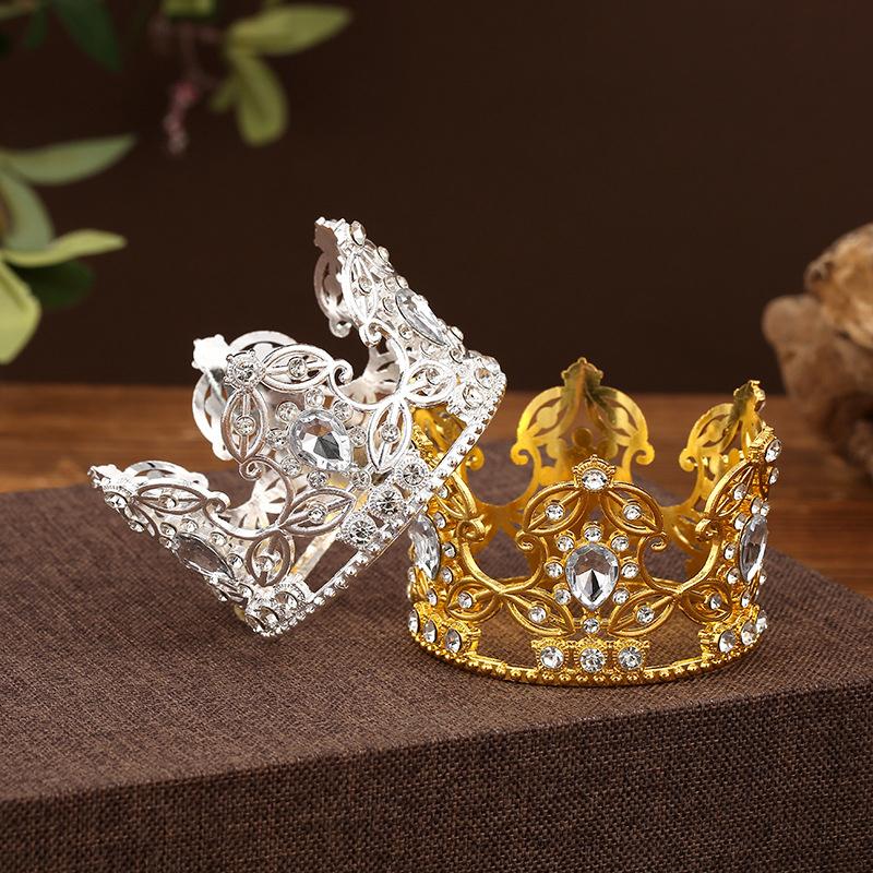 Bridal Wedding Tiaras Little Crown Brithday Cake Baking Decorative Head Jewelry Children'S Small Diadem Hair Accessories