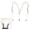 Modern Pearls Braces Suitable for Men and Women Suspenders with 3 Clips