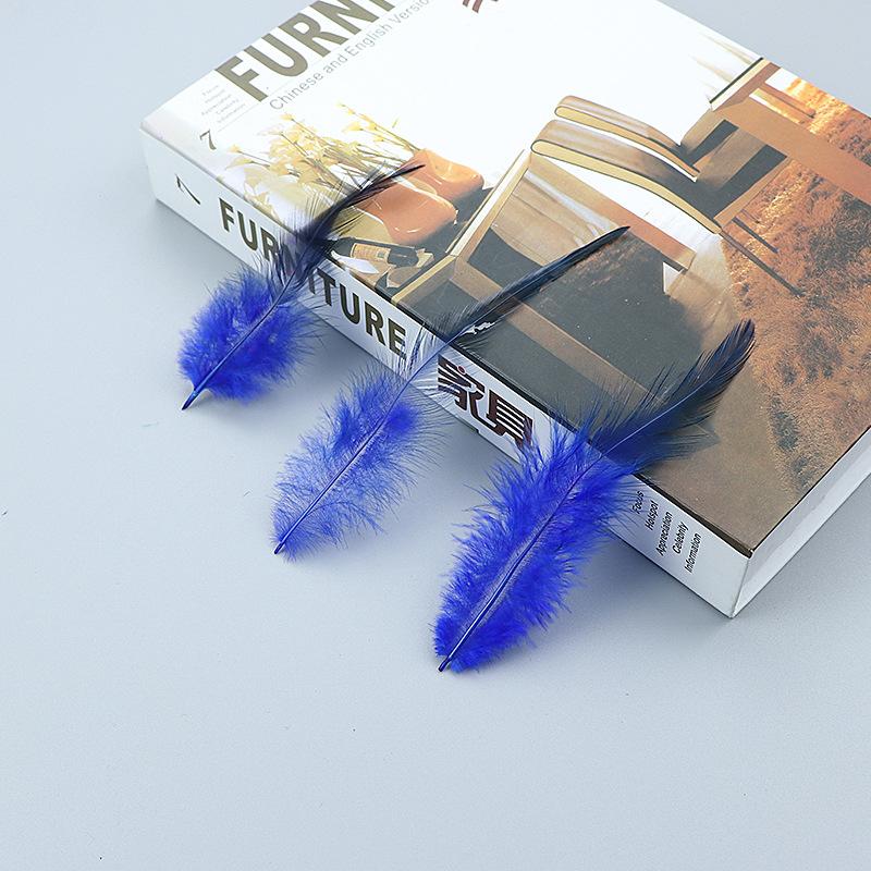 Long Red Pointed Feathers Colored Chicken Feathers Dream Catcher Cat Stick Decorative Accessories Diy Handmade Materials