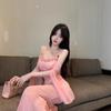 Sexy dress temperament mesh lace tube top fishtail skirt low cut fashion hip sling skirt
