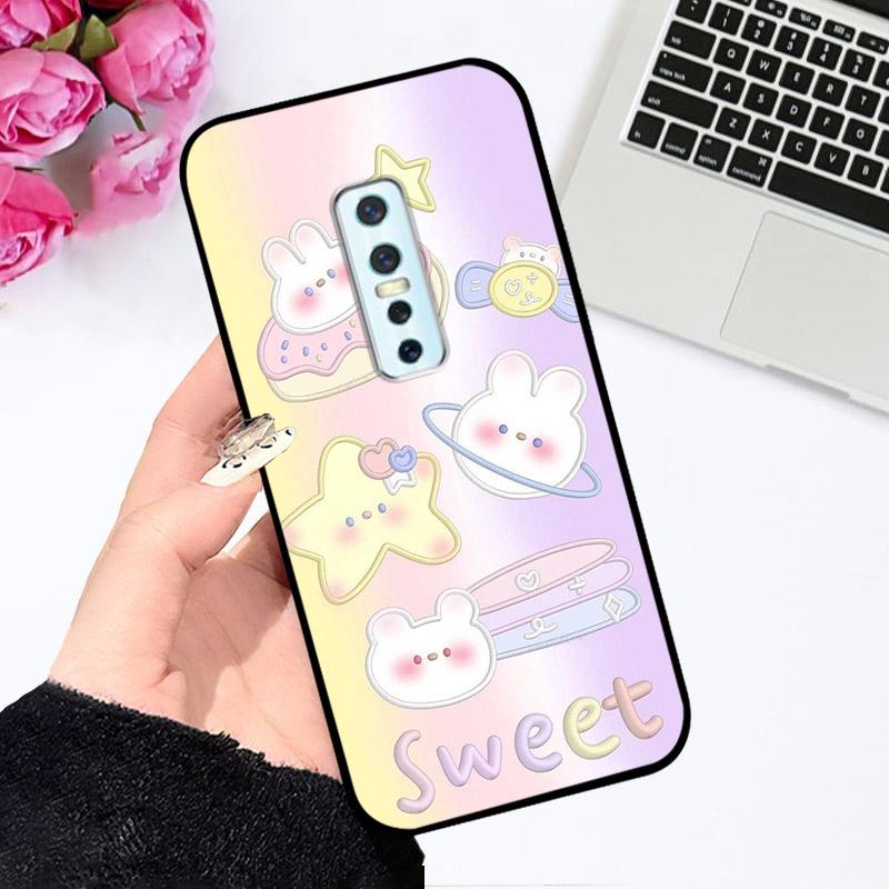 Cases For vivo V17 Pro Cute Astronaut Fashion Shockproof Soft Bumper For Vivo V17 Pro V17Pro 1909 1910 Coque V 17 Pro Capa For Vivo 1909 1910