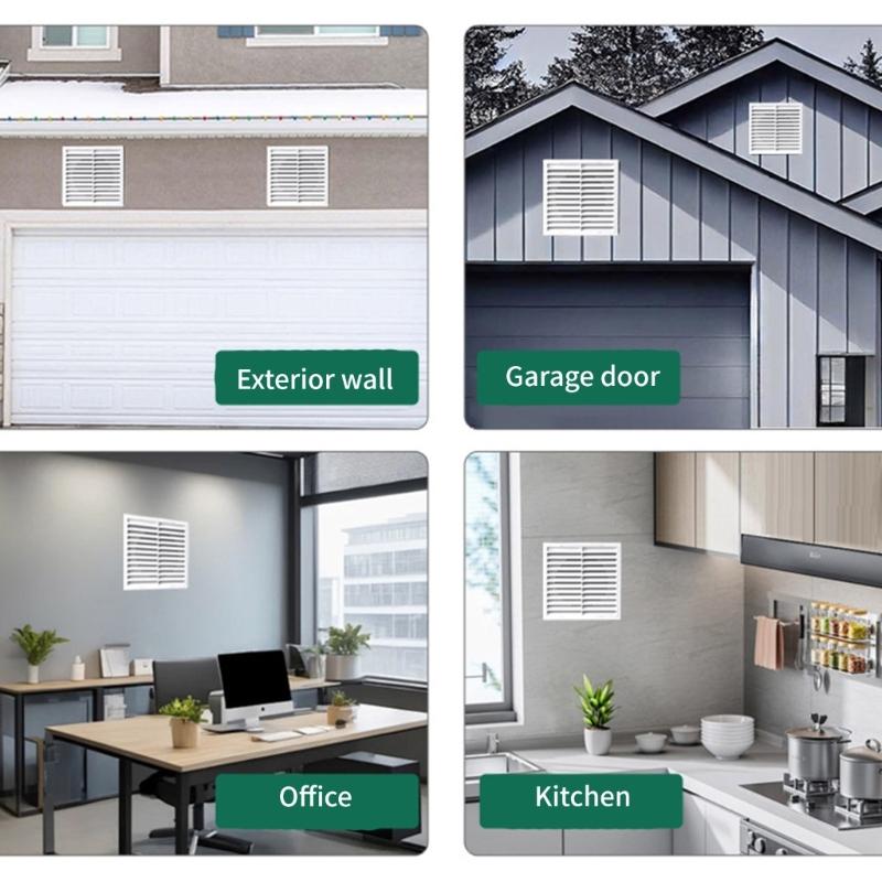 Square Diffuser Ducting Ventilation Cover with Screen Mesh Air Vent Cover for Bathroom Office Kitchen Ventilation