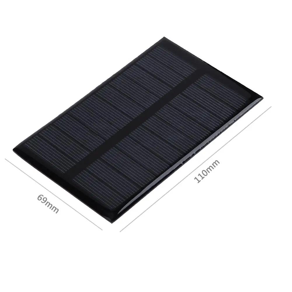 DIY 1.2W 5V 120mA Solar Panels Solar Cells Module Battery Charger Epoxy Plate for Street Advertising Courtyard Lamp Lighting