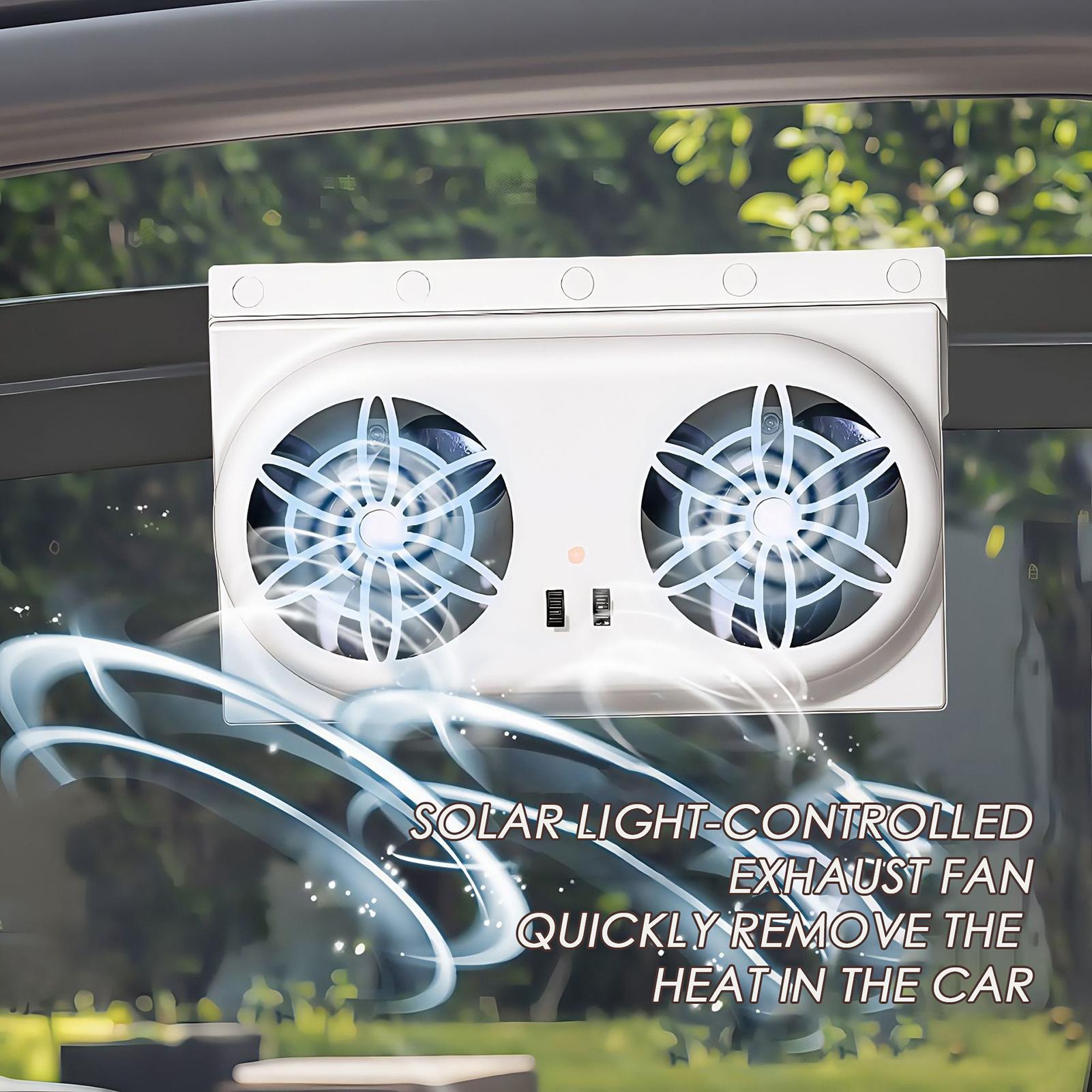 

Car Window Fan Solar Powered Cooling Solar Vent Exhaust Fan Effective Quiet Vehicle Air Purifier Enhanced Comfort For Adults CHINA
