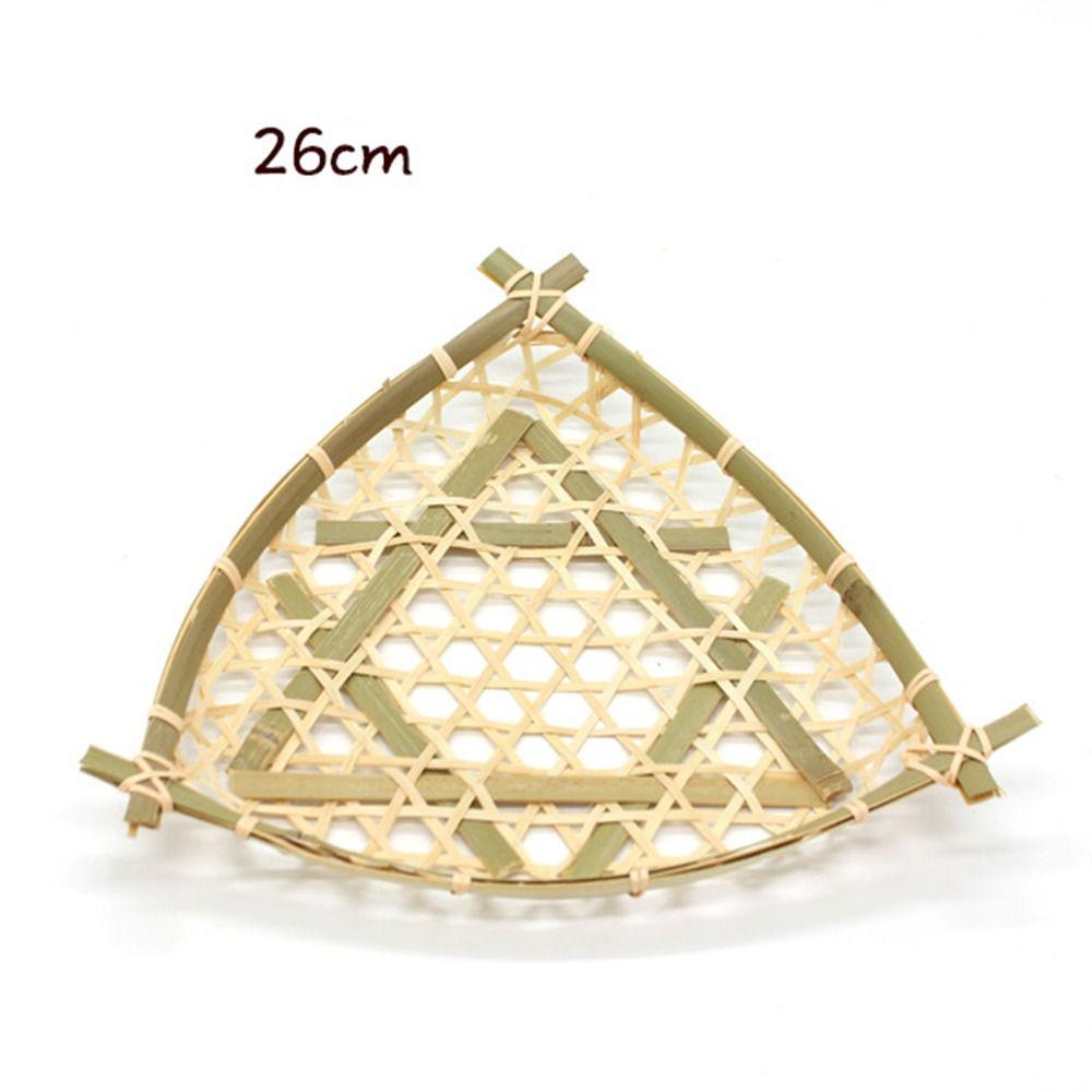 Desktop Ornament Bamboo Fruit Basket Bread Fruit Miniature Storage Baskets Creative Pastry Plate