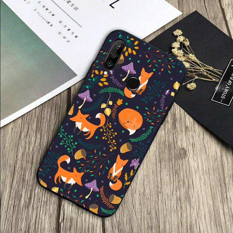 Winter Fox Foxes For Huawei Nova 8i 11i 12i 12s 9 10 SE Y60 Y70 Y90 Y72 Y73 Y61 Y91 P60 Pro P30 P40 Lite Case