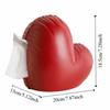 ABS Love Heart Tissue Box Waterproof Modern Style Inflatable Heart Tissue Container Decorative Colorful