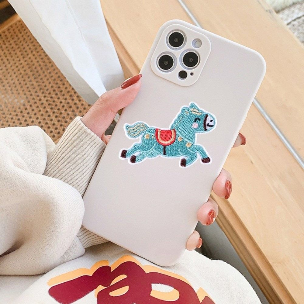 Cartoon Horse Patch Repair Apparel Applique Embroidery Clothes Cloth Stickers No Sewing Needed Hole Repair Self Adhesive Patch