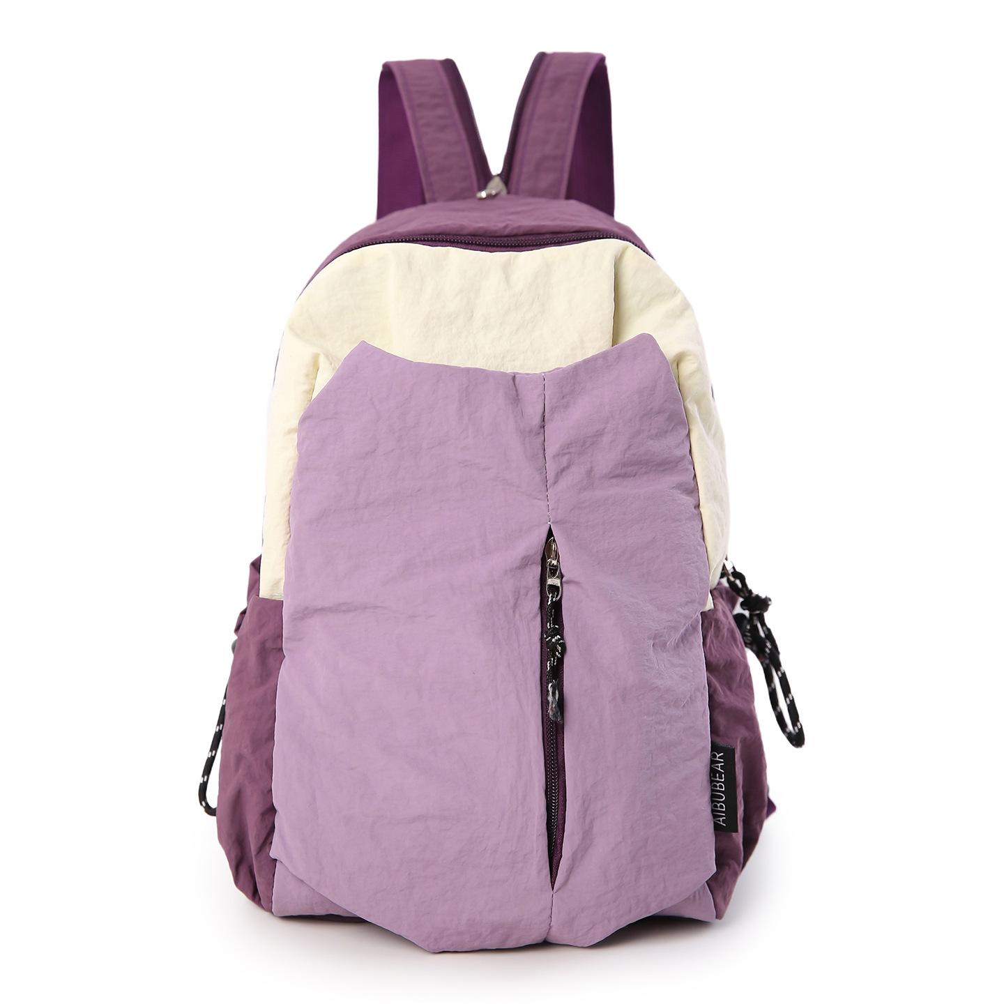 

Women s Mountain Style Lightweight Hiking Backpack - Trendy, Small Travel & Sports Chest Bag фіолетовий