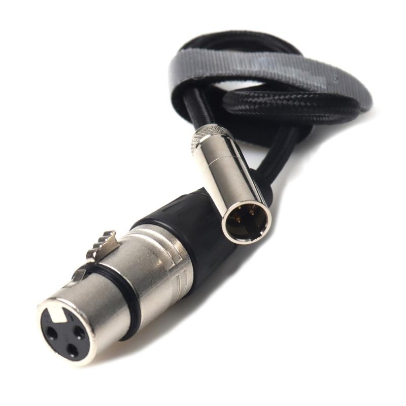Mini XLR Male To XLR Female Auditory Cable With Durability PVC Cover Wide Compatibility For Studio Use
