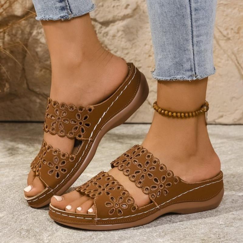 Fashion Women Slippers Summer New Peep Toe Comfortable Beach Sandals Fish Mouth Wedges Casual Comfortable Slippers Women Slides Women