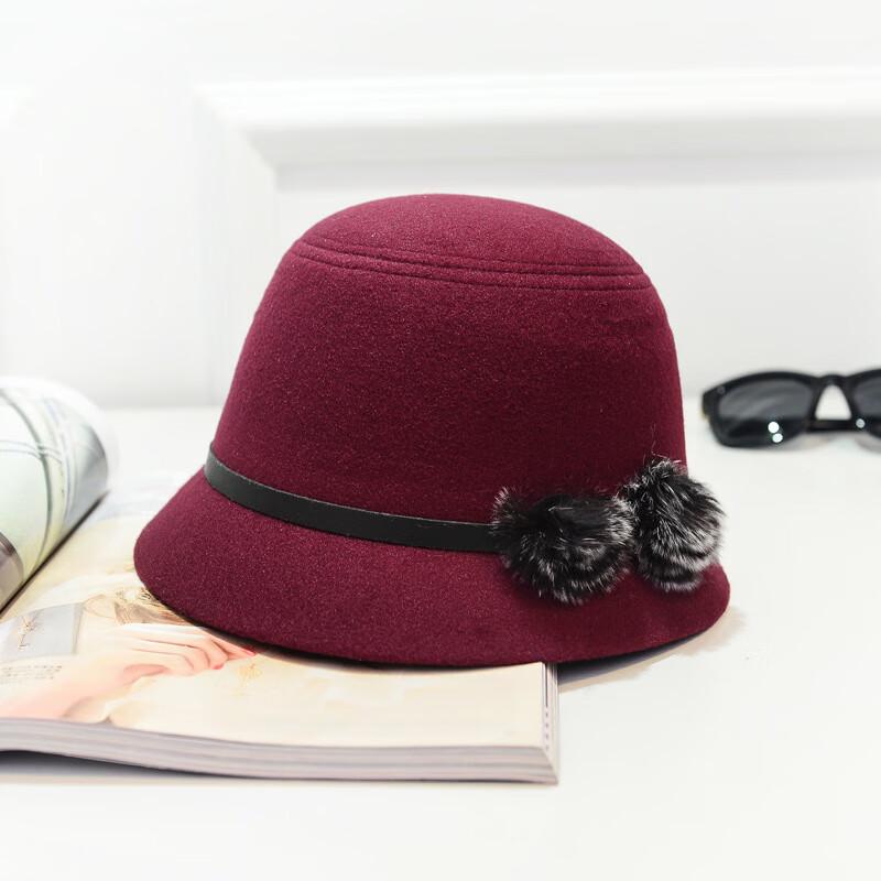 ZHENYUEQI Women's Autumn/Winter Wool Felt Wide Brim Hat