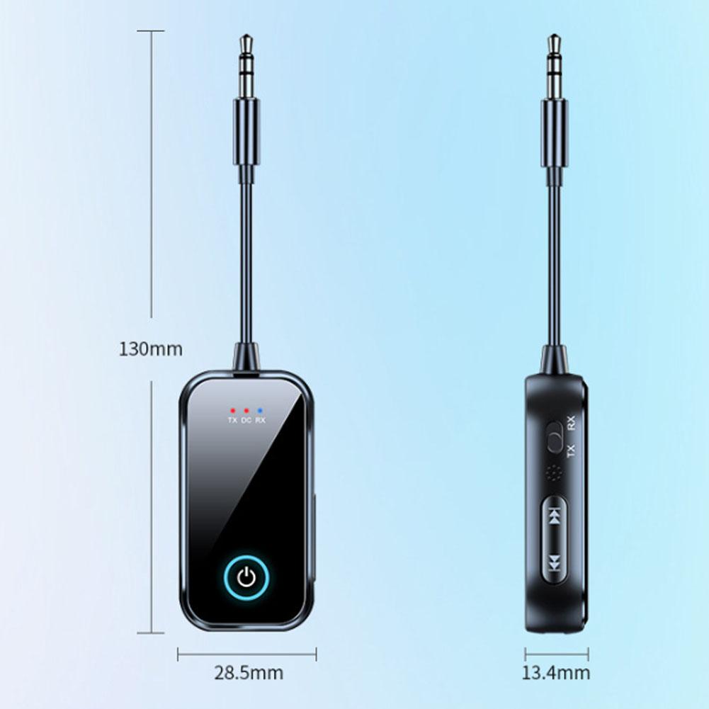 2 In 1 Bluetooth 5.4 Receiver Transmitter 3.5mm AUX Jack Airplane USB Dongle Wireless Audio Adapter For TV PC Speaker Car Kit