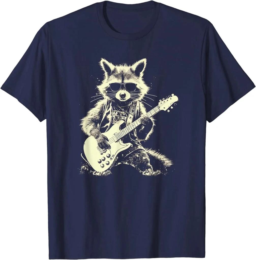 Funny 3 Racoon Moon Howling Raccoon Head Funny for Men Women Kid T-Shirt Casual Cotton Daily Four Seasons Tees Tshirt Streetwear