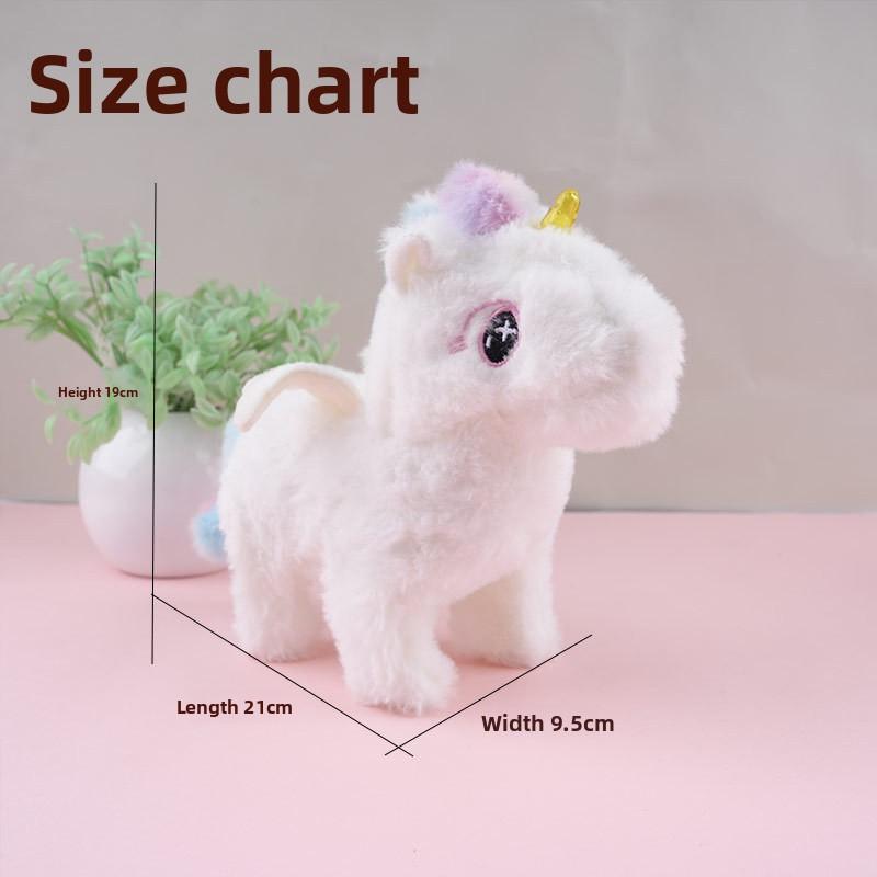 Promotional Gift Electric Unicorn That Can Cry Walk Wag  Stuffed Animals Plush