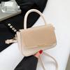 Pack Enjoy Time Popular Texture Splicing 2025 New Trendy Casual Fashion Simple Solid Color Foreign Style One Shoulder Crossbody Bag