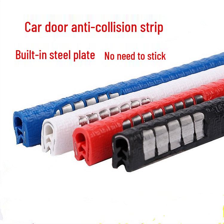 Striscia Universale Invisibile di Protezione per Bordi Portiera Auto con Piastra d'Acciaio Integrata - Anti-Collisione, Anti-Graffio, Design Senza Incollaggio