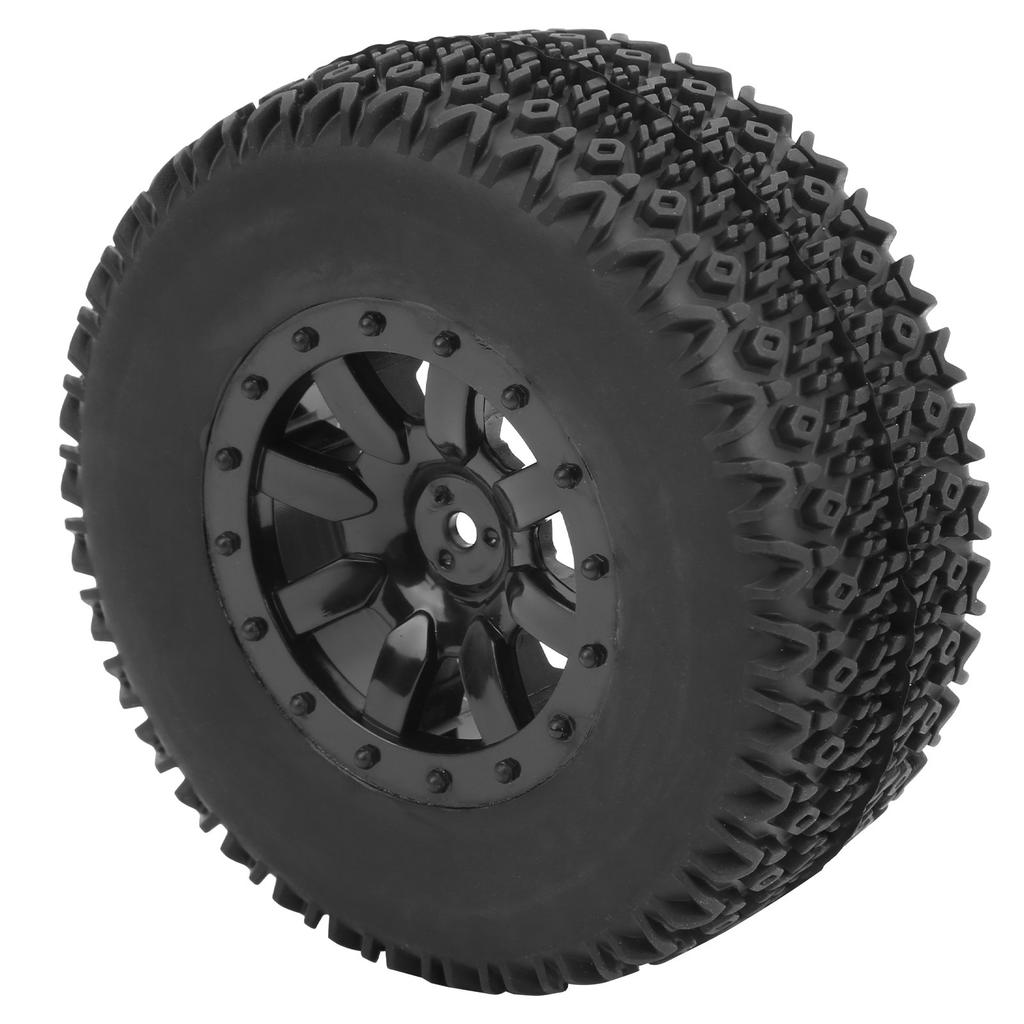 4Pcs Short Truck Y Shape Pattern Wheel Tyre Accessory for ZD Racing 1/10 RC Car Black