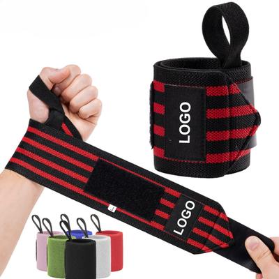 1 Par de Munhequeira Suporte de Pulso Tiras de Suporte Extra Resistência Musculação Munhequeiras Faixa Fitness Academia Treinamento Logo Personalizado