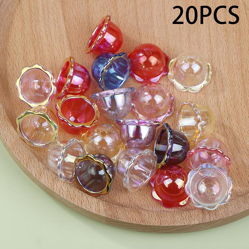 Glitter Wind Bell Spacer Jellyfish Beads Bracelet Diy Decoration Phone Chain Jewelry Making Accessories Handmade Charms