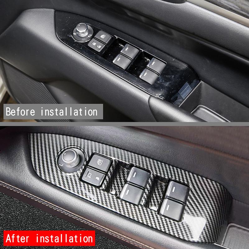

Car glass switch panel window switch cover decoration for Mazda CX-5 2017 2018 Decorative stickers