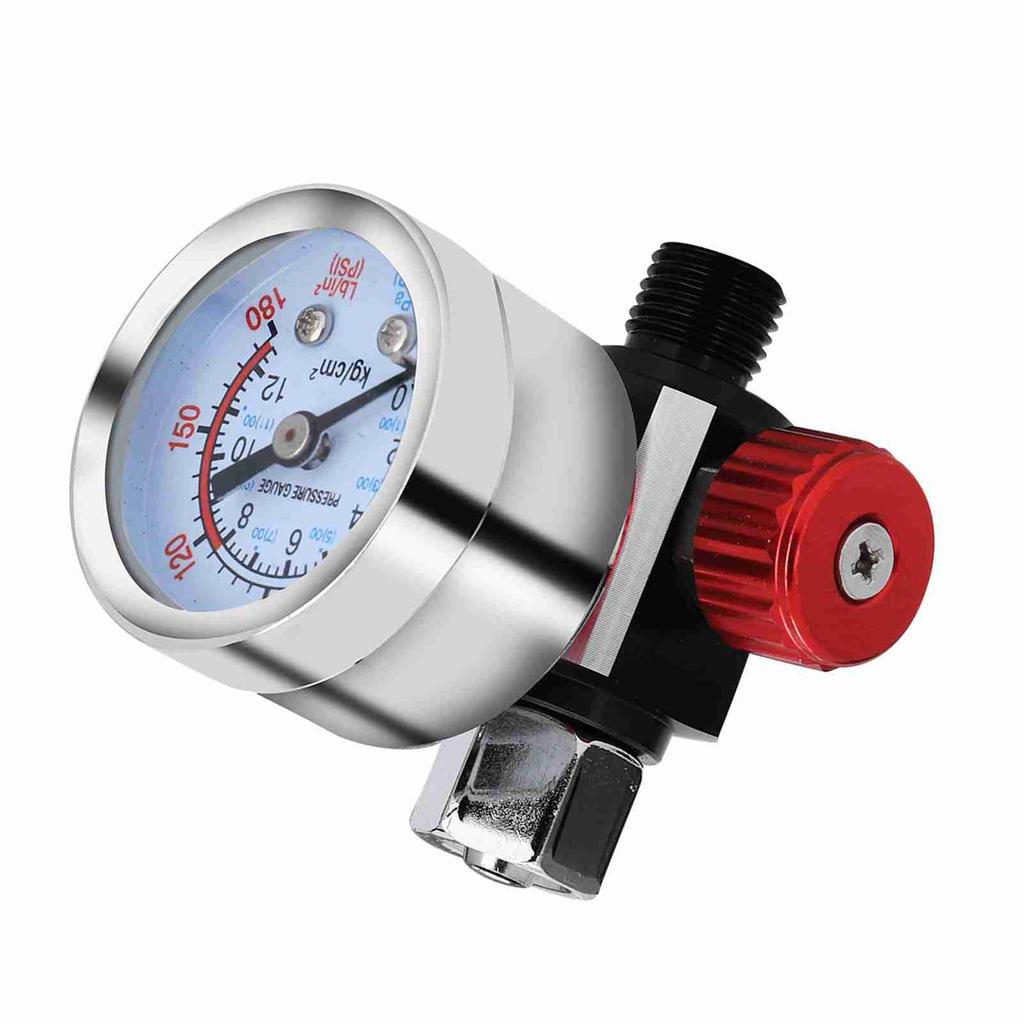 Air Pressure Regulator Gauge Adjustable Spray Gun Instrument Pneumatic Tool Accessories