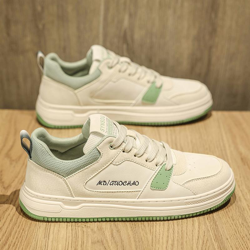 New Autumn Casual Board Shoes Leather Shoes Sports White Shoes