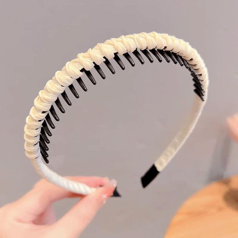 Hairband Headband for Women, Non-slip Hair Pressing and Face Washing, Special for Hair Tidying, Fashionable Headdress with Teeth