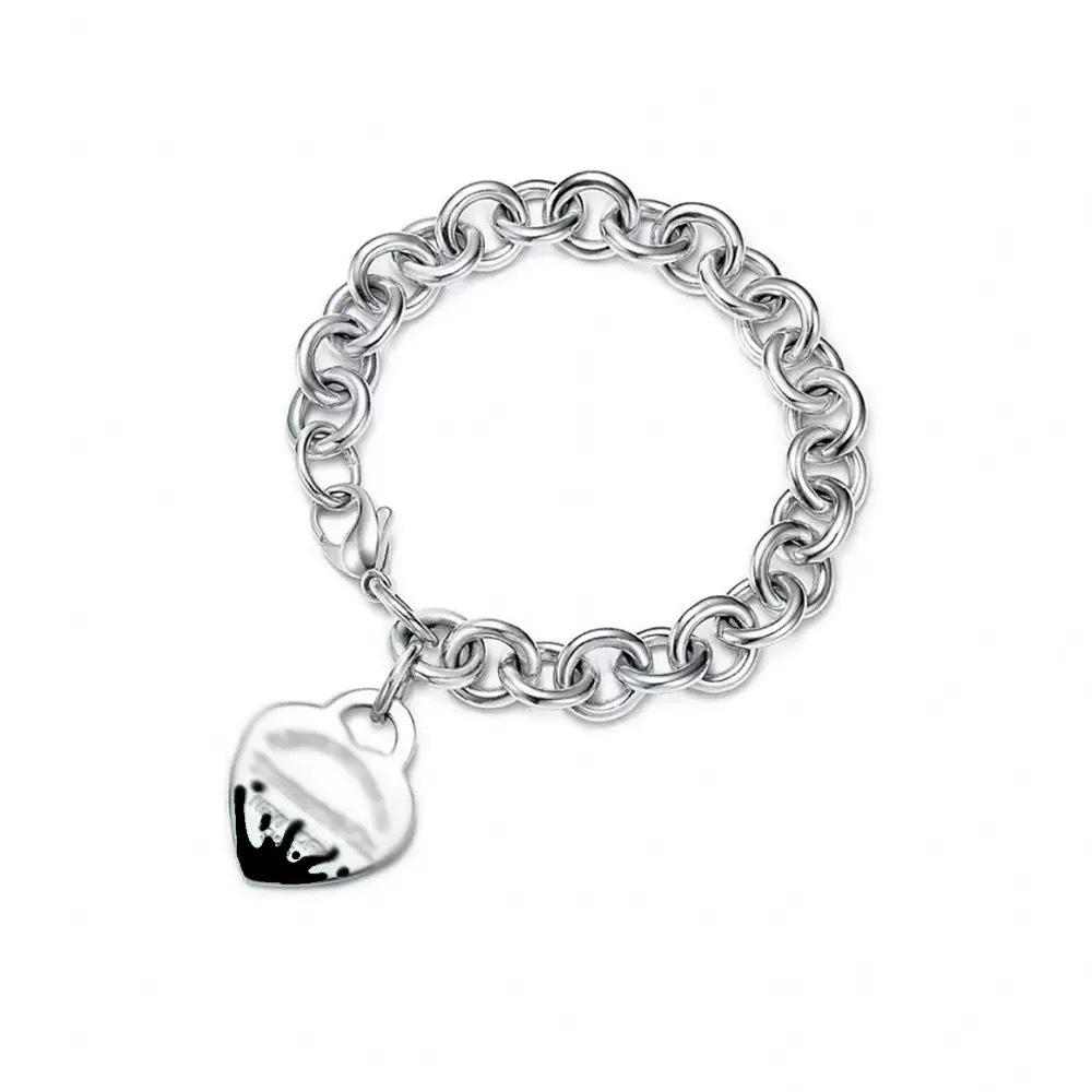 T-Familie Herzförmiges Emaille-Armband: Blaue, Rote, Rosa Herzen, Liebes-Rosenkranz, Runde Perlenkette - Perfektes Valentinstagsgeschenk für Freundin.