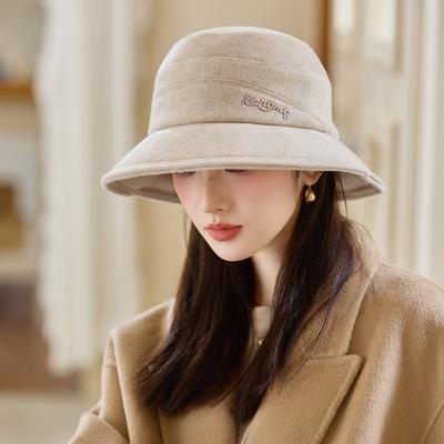 Versatile Cappello da Pescatore Ispessito Stile Britannico Moda Giapponese Casual Antivento Caldo Cappello da Viaggio all'Aperto Cappello a Secchiello Nuovo
