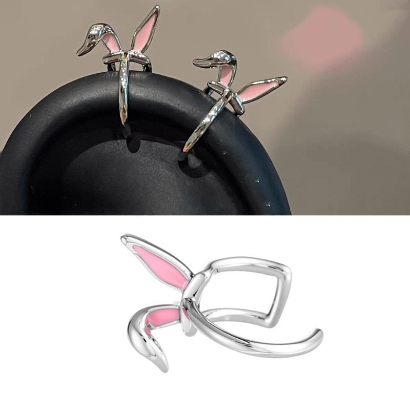 Adorable Rabbits Ear Bone Ear Cuffs Alloy Accessories Comfortable Wear for Casual or Formal Occasions