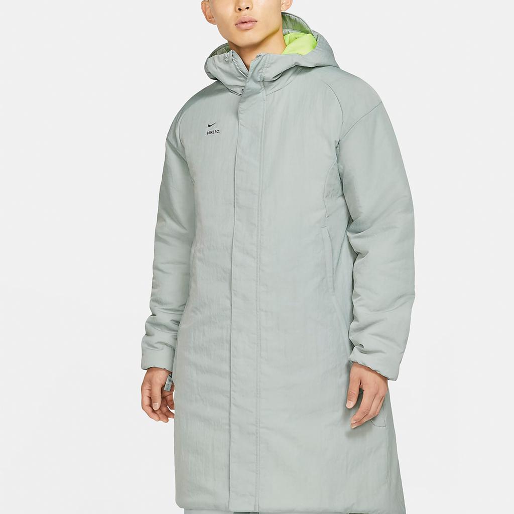 Nike Parka Coats Men's Gray Hooded Moderate
