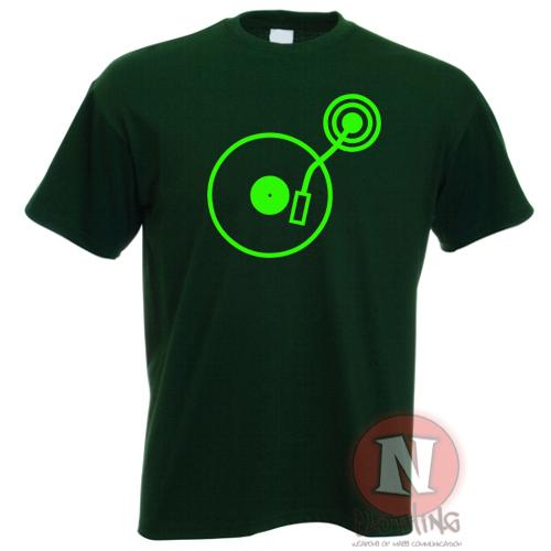 Dj Turntable TShirt Ibiza Club Party Old School Style Rave Edm Cool