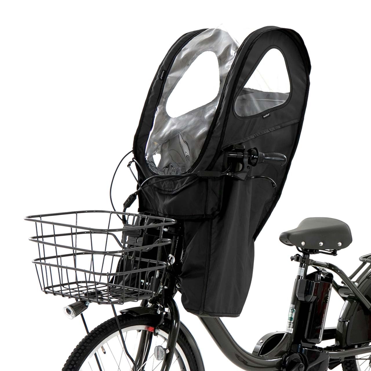 

norokka Велосипедное детское кресло Дождевик Переднее детское сиденье Чехол Совместимый OGK Bikke HYDEE Thule Yepp Чехол, [Aftermarket] с II, Panasonic, Yamaha, чёрный