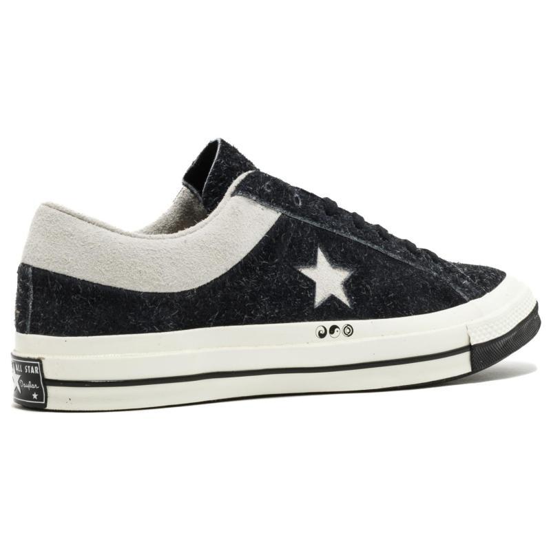 CLOT x Converse One Star Collaboration Non-slip Lightweight Low-Top Board Shoes Unisex Same Black