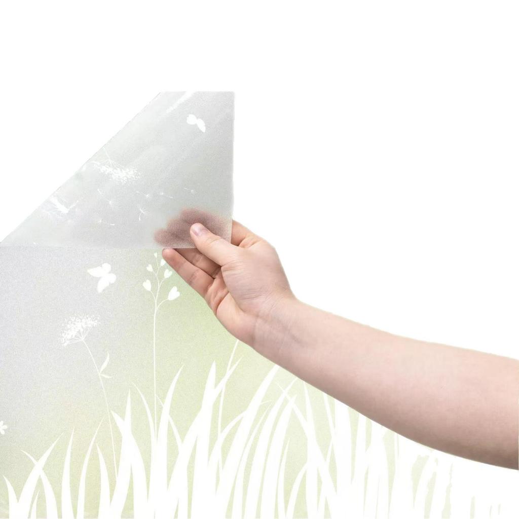 Monochrome Dandelion Electrostatic Privacy Window Film