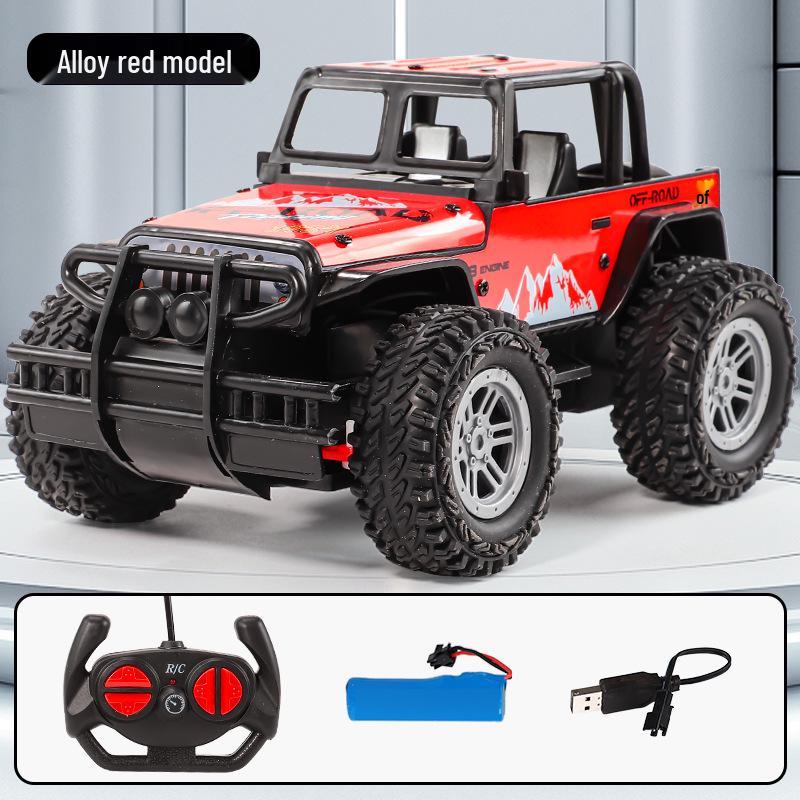 Auto giocattolo fuoristrada telecomandata per bambini Jeep